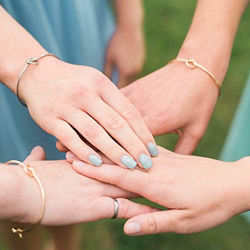 Bridesmaid Proposal Gifts, Stainless Steel Tie The Love Knot Bridesmaid Bracelet with Gift Box3