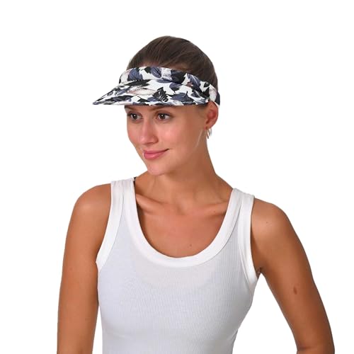 Image of 2 Pack Sun Visor Hats Women Men Clip On Wide Brim Visors Hat Outdoor Sports Golf Beach Travel Tennis Caps