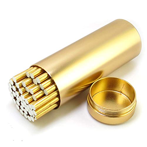 Preisvergleich Produktbild SXFYGYQ Zigarettenetui im Freien tragbare wasserdichte große Kapazität Zigarette kann Lady Zigarettenetui versiegeln,Gold