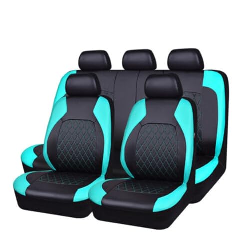 YJPHR Coche Fundas Asientos para Seat Ibiza 2006 2007 2008, Respirable Cuero Completo Juegos Cubreasientos Delanteros Y Traseros Interior Accesorios,A