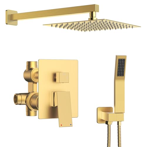 Longriver S200 Shower Faucet Set, Shower System Bathroom High Pressure 10 Inches Rainfall Shower...