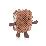 Apricot Lamb Chocolate Biscuit Stuffed Animals for Kids, Soft Cute Plush Toys for Baby Girl and Boy, 4 Inches