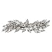 Faship Gorgeous Clear Rhinestone Crystal Small Flower Barrette Clip