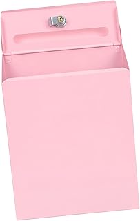 GARVALON Box Mailbox with Lock Box Decked Accessories Interior Accessories Wall Mail Holder Donation Box with Lock Wall Mounted Mailboxes Post Box Wall-Mounted Drop Box Iron Indoor Office