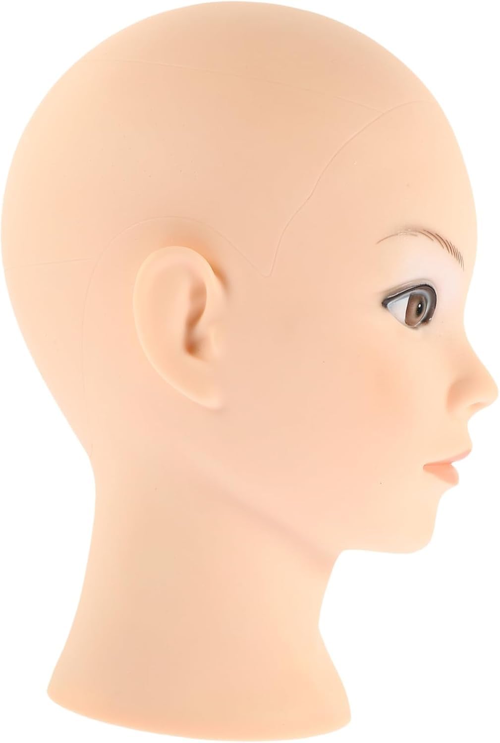 CONGRUI Wig Training Head Cosmetology Bald Mannequin For Display Hair Extension Model
