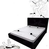 Sex Resistance Bands with Ankle Strap Bondaged Restraints Sex Handcuffs Arms and Legs Restrictions for Bed Sex Bondaged Rope Cord & Rope for Bedroom Sex Handcuff Bracelets for Women Soft Sweater