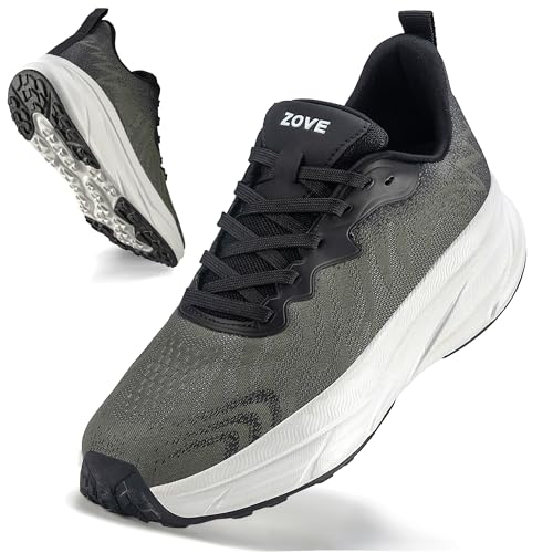 Image of ZOVE Wide Toe Box Shoes Women Extra Wide Width Sneakers Ultra Light Road Running Shoes Non-Slip Tennis Sneakers Breathable Walking Athletic