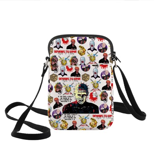 KEYCHIN Pinhead Fans Crossbody Bag Pinhead Movie Gifts Demons To Some Angels To Others Pinhead Shoulder Bag Pinhead Merch
