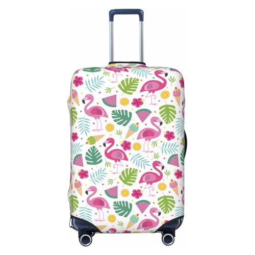 Travel Luggage Cover Protector - Cute Flamingo C Anti-Scratch Suitcase Covers Fits 18-32 Inch Luggage