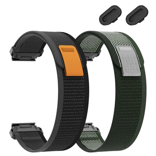 Correas de reloj Quickfit de 26 mm compatibles con Garmin Enduro 3/Fenix 8 AMOLED 51mm/Fenix 7X pro/7X/6X Pro/6X/5X Plus/5X/3 HR, correa deportiva de nailon para Tactix 7 AMOLED/Descent