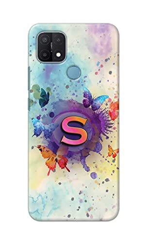 Image of PRINTFIDAA� Printed Hard Back Cover Case for Oppo A15 | Oppo A15s Back Cover (Alphabet S) -2808