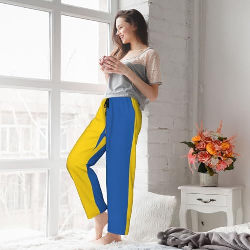 Pantalon de pyjama Ukraine femme en polyester doux ample - 7