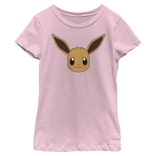 Pokemon Eevee Face Girls Short Sleeve Tee Shirt