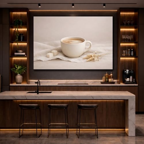 Tableau cafe nature morte grand format mur vide resolu - 3