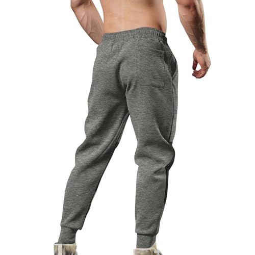 Mens Jogger Pants Biker Slim Fit Casual Fleece Colorblock Active Elastic Workout Training Pants Outdoor Trousers4