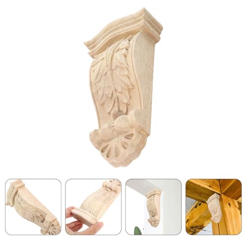 Ménsulas de madera rústicas evitan la caída de estantes gracias a su gran soporte estable 7