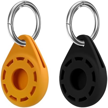 Silicone Case for Tile Sticker 2024 & AirTag 2021 with Keychain, ...