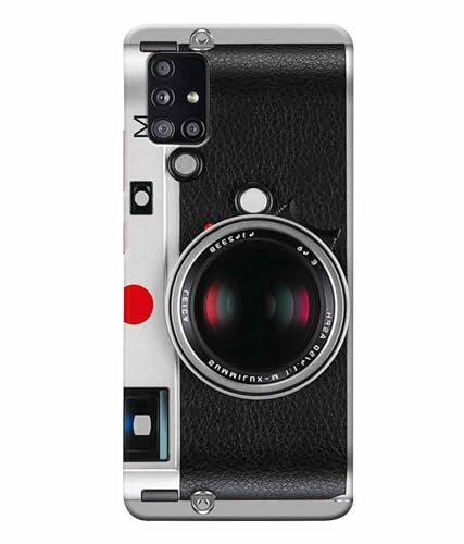 Image of Printed Hard Back Case Cover & Compatible for Samsung Galaxy A71 | Vintage Camera Art (Multicolor) - D1188