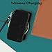 VANAVAGY Compatible for iPhone 15 Pro Max Wallet Case for Magsafe Wireless Charging, PU Leather Flip Folio Case [Screen Protector & Camera Cover] with Strap RFID Blocking Card Holder,Black