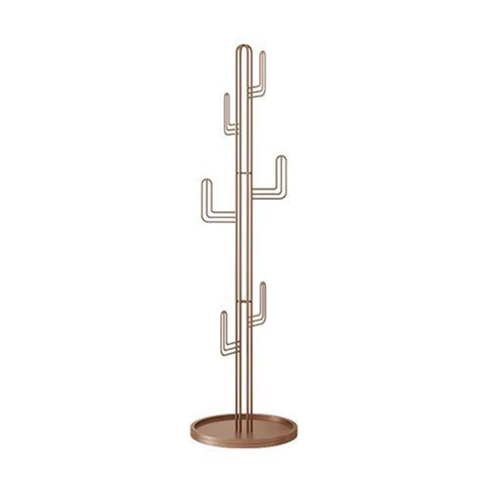 Porte-manteau cactus doré pour décorer une entrée chaleureuse