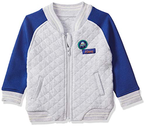 Image of miniklub Boys Navy Blue Solid Padded Jacket