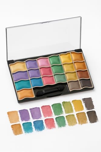 Image of Sedell Paris 25 Color Eyeshadow Palette - includes neutral to bold shades with excellent blendability and adhesion