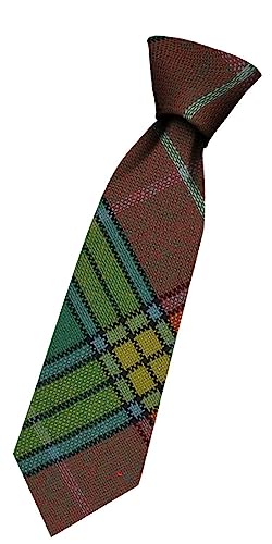 Cravate Garçon en Laine Écosse Buchanan Tartan pour Costume Confortable sans Irritation