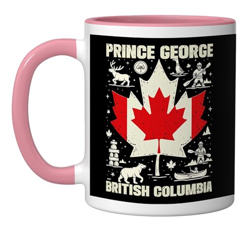 Taza de Cerámica Prince George British Columbia Canadá miniatura 1