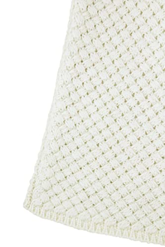 Aran Crafts Women's Soft Trellis Design Sweater, 100% Super Soft Merino Wool, Authentic & Traditional, Classic Fisherman Sweater-Style Knit, Made In Ireland, Cr5140-Xl-Nat Natural #TOP3