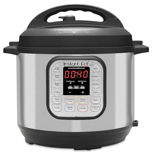 Instant Pot Autocuiseur électrique 7 en 1 IP DUO80, V2 8 L, 1200 W, pot intérieur et cuve en inox