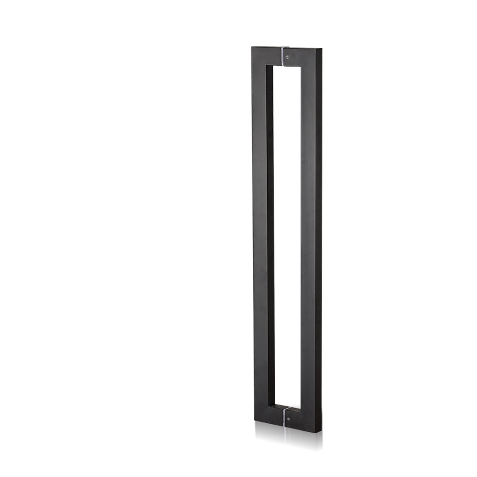 Poignée de porte de grange haut de gamme noire 120 cm style H