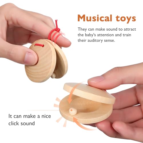 Castañuelas multicolor para iniciar a los niños en la percusión educativa 4