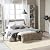 Orgthin Carpet Tiles Peel and Stick, Self Adhesive Carpet Floor Tile 12” x 12”, White Soft Padded Flooring Sticker, Home Decor for Bedroom Living Room Office, 10 Tiles per Box, 10 sq ft per Box
