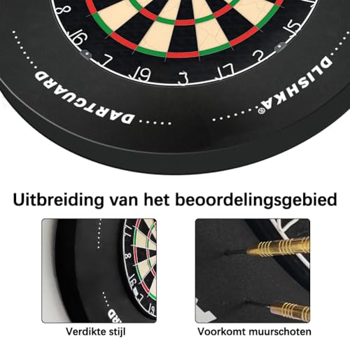 Dartscheibe Dart ZubehöR-Dart Surround Eva,Dartscheibe Schutzring FüR Verpasste WüRfe,Einfache Montage FüR Zuhause&Outdoor,Der Dartscheibe Surround Ring. (Flügel, T:2.5CM)