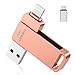 Produktbild 128 GB USB Stick für iPhone Apple Zertifizierter Lightning,Vackiit USB C Stick USB 3.0 Foto Stick, Speichererweiterung Stick für iPhone,iPad,iOS,OTG Android Handy,PC mit MFI Lightning,USB 3.0,Type C