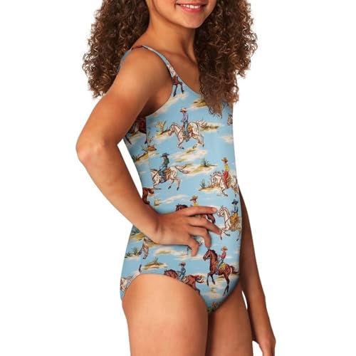 Image of Uourmeti Girls' One-Piece Swimwear Halter Bathing Suit Big Kids Summer Beach Swim Suits Swimming Wear