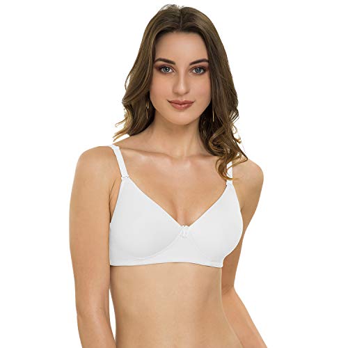 Image of Tweens - Heavily Padded Semi Push-Up Bra - Polyamide Fabric - 3 /4th Coverage, Wireless, Multiway Straps, Seamless - Everyday T-Shirt Bra
