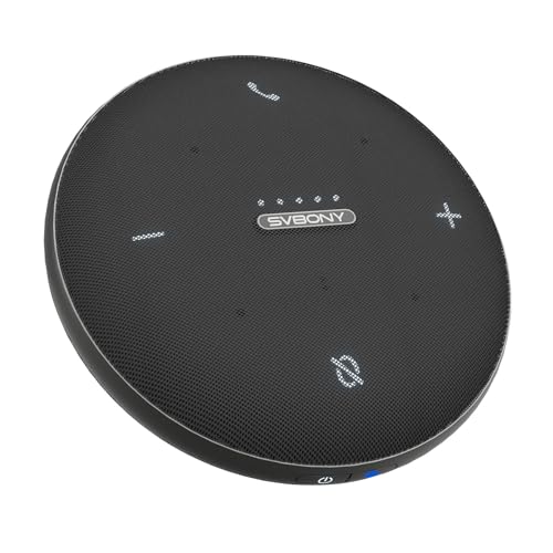 SVBONY �X�s�[�J�[�t�H�� ��c�p�}�C�N�X�s�[�J�[ 360?�S�����W���}�C�N AI�m�C�Y�ጸ �S�w���� USB-C�ڑ� 10�l�ȏ��c�Ή� �I�����C����c/�E�F�u��c/�ݑ�Ζ�/�e�����[�N/�I�����C������p Zoom/Teams/Google Meet