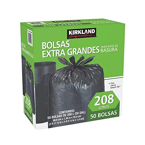 La Mejor Recopilación de Bolsas de basura Top 10. 31 AMMA TIENDITA DE ORGÁNICOS Y NATURALES Bolsas Para Bote De Basura Extra Grandes Kirkland 50 Pzas