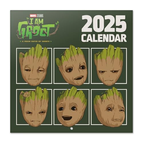 Calendario 2026 pared Marvel Yo Soy Groot - Calendario pared, Planificador mensual: Con espacio para anotar e Ilustraciones (30x30 cm)