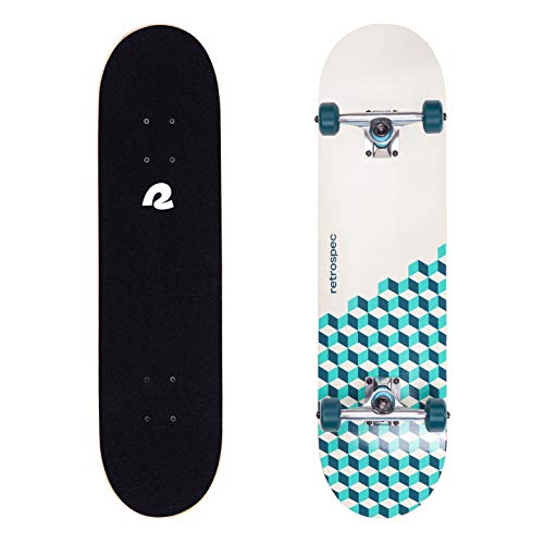 Retrospec Alameda Skateboard Complete | Canadian Maple Wood Deck w/ 5.5 Inch...