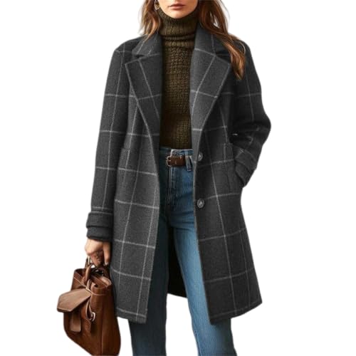 Manteau mi-long vintage pour femme le chic chaud des balades d'hiver