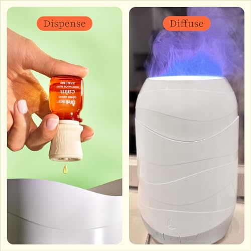 Lifelines 200 ML Waves Ultrasonic Diffuser with Cascading Mist + Citrus Grove 4-Pack - 100% Pure Essential Oils & Sustainably Sources Botanicals - Natural - 7.5 ML Bottles - Image 5