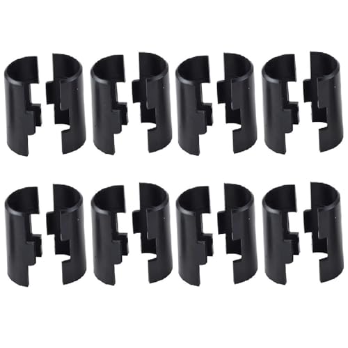 1 Zoll Drahtregal-Clips für Draht Regal System, Drahtregalklemmen aus Kunststoff, Regalverriegelungsclips [8 Paar]