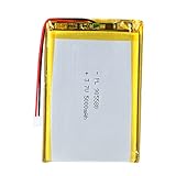 AKZYTUE 3.7V 5000mAh 905580 Lipo Battery Rechargeable Lithium Polymer ion Battery Pack with JST...