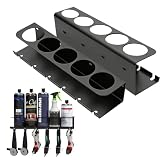 Hanlintk Heavy Duty Steel Aerosol Spray Can Holder Rack – 2 Pack | Wall Mount Organizer Holds 10 cans | Facile installazione con hardware incluso