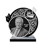 ETERNEL - Personalisierte Grabplatte Spitze Boot Foto und personalisierbarer Text, lasergravierte Grabplatte für Hommage, Grabstein, Leichenschau, Trauer, Beerdigungen