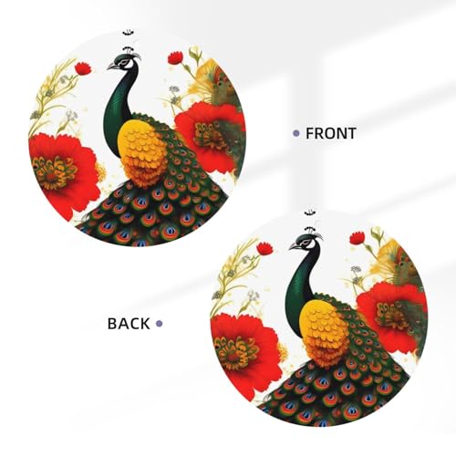 Hojas perfumadas Peacock red flower para auto y ambiente miniatura 3