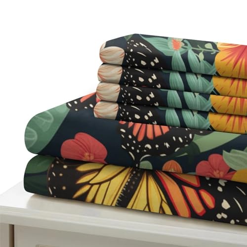 Parure de couette papillon 3D le cadeau idéal pour décorer un lit double - 6
