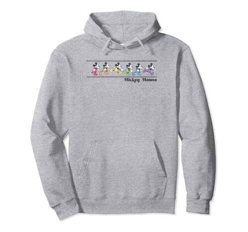 Sweat à capuche Disney Mickey original pull vintage à motif multicolore
